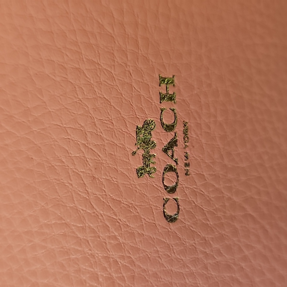 Coach Pink Pebbled Leather Tote Bag EUC - Picture 2 of 6